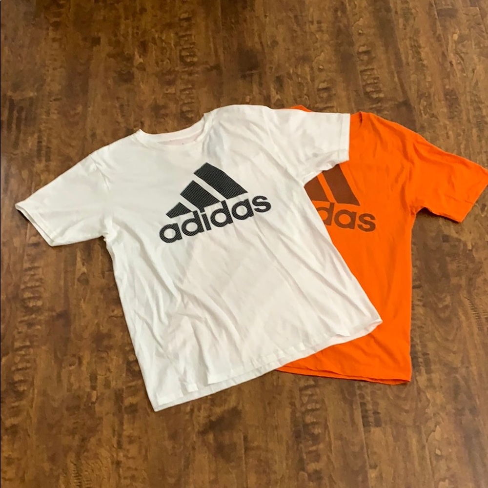 Bundle 2 Adidas Men’s Short Sleeve Shirt Size L